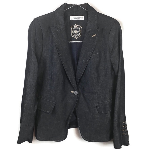 Zara Jackets & Blazers - Zara Woman | Limited Edition Jean Blazer XL